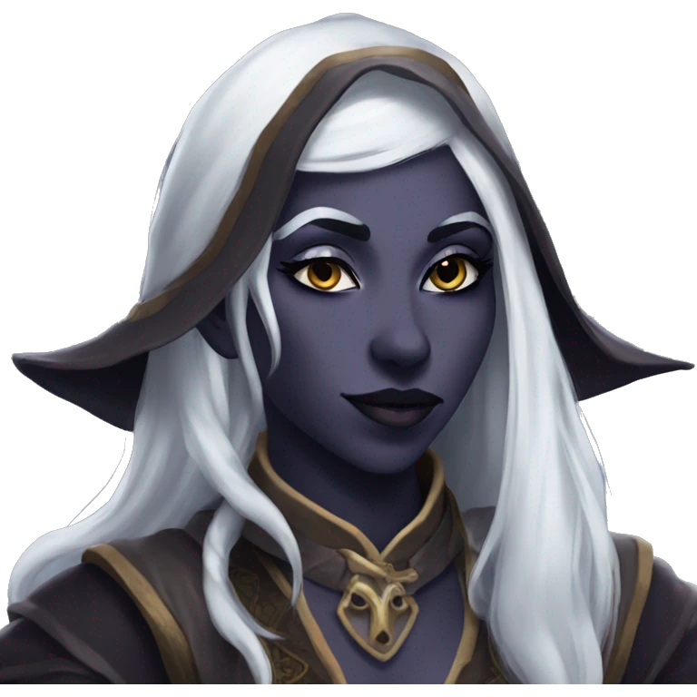 Drow wizard dnd seductive look emoji