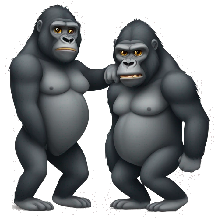 gorilla with torso of mouse emoji
