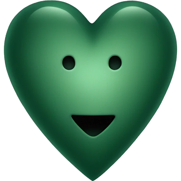 dark green heart emoji