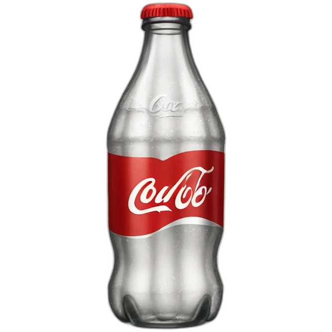Vintage glass Diet coke emoji