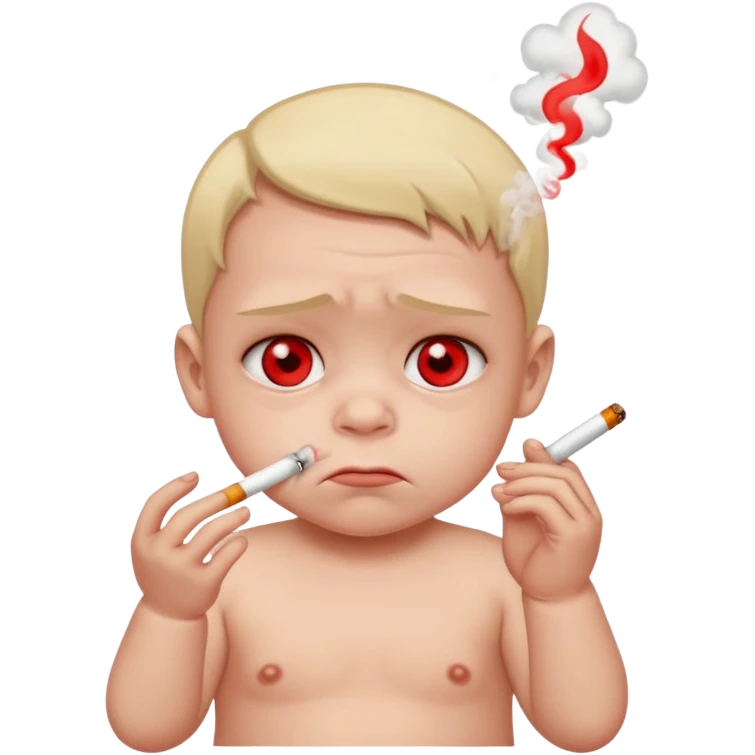 Baby smoking crack cocaine emoji