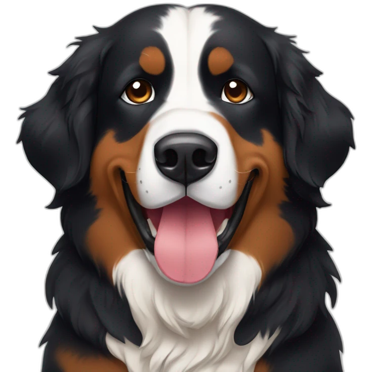 hot wine and bernese mountain dog emoji