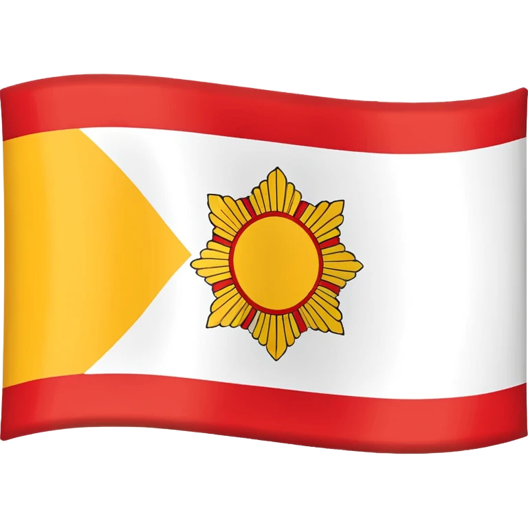 flag of South Ossetia, simple, accurate, rectangular, no text, flat colors emoji