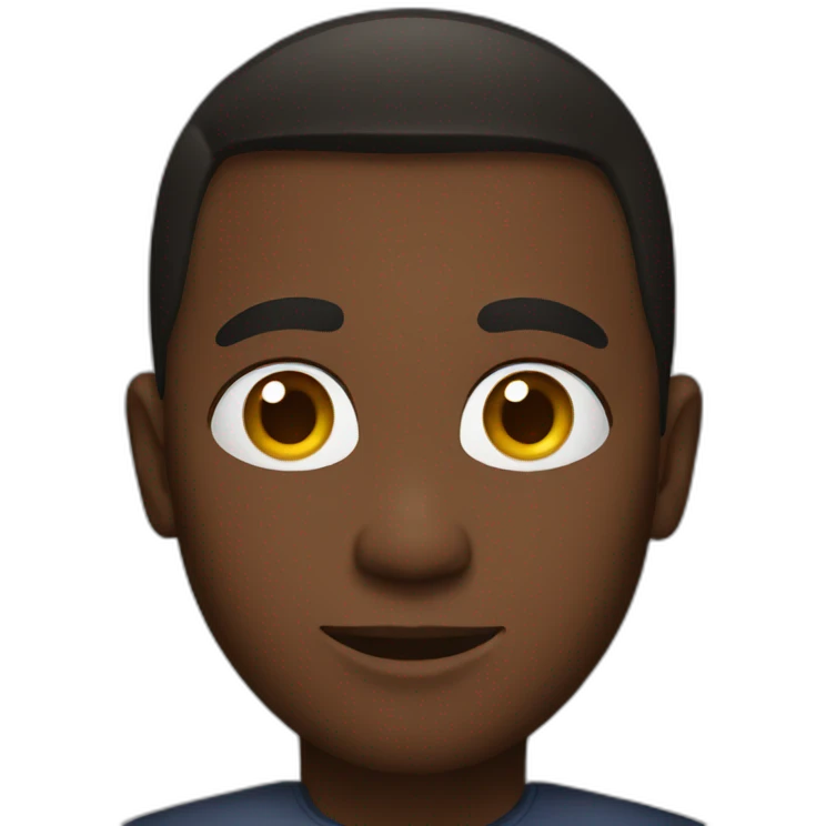 A black person emoji