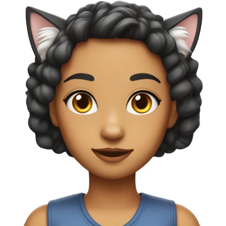 Cat girl emoji