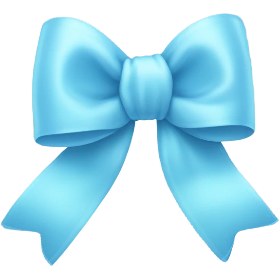 Baby blue bow emoji