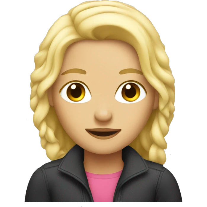 blonde girl in a car  emoji