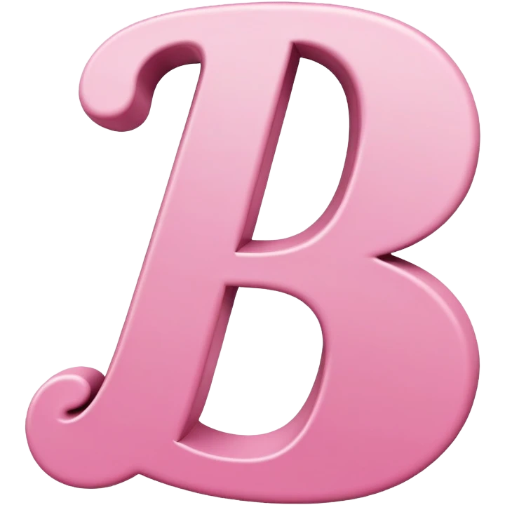 Pink, romantic, the letter “B” emoji