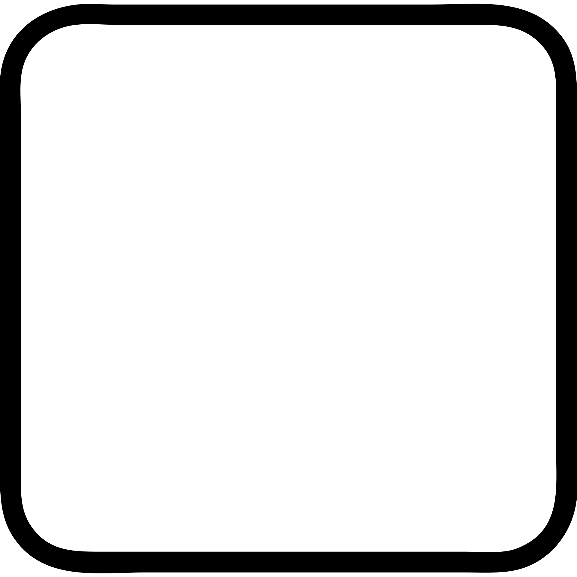 White square with extremely thick black outline, icon style, no background, outlined icon with no fill, no color, very bold and prominent lines. emoji