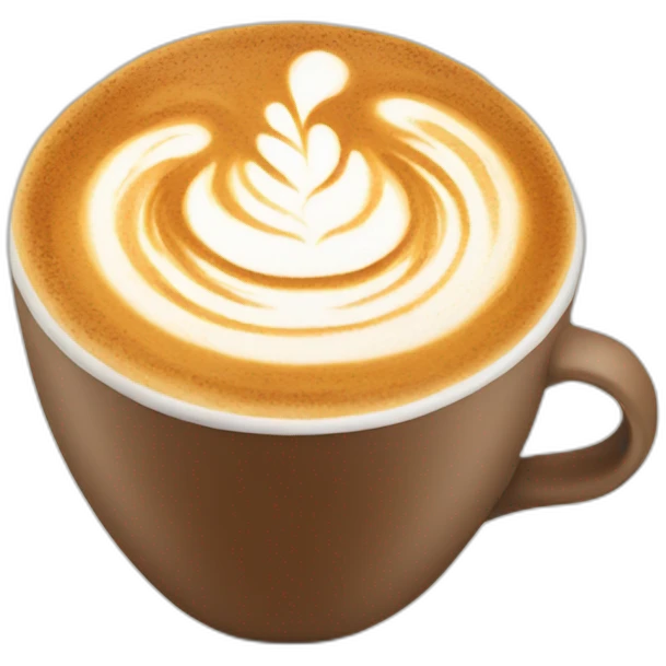 Latte art emoji