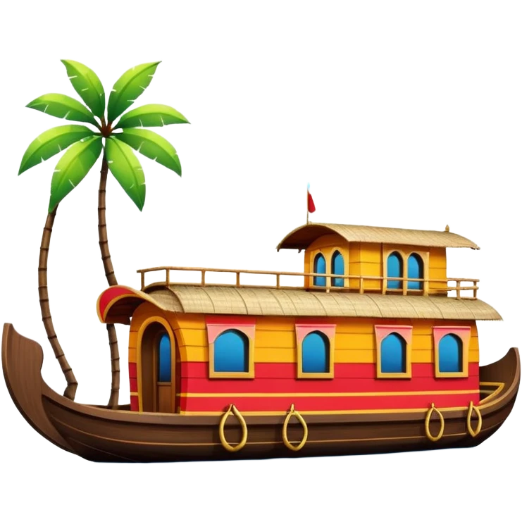 Kerala house boat emoji