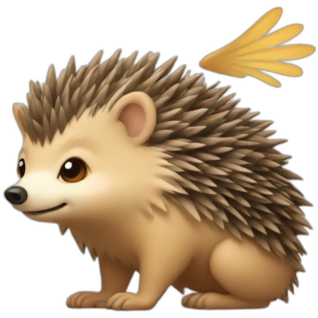 winged hedgehog emoji