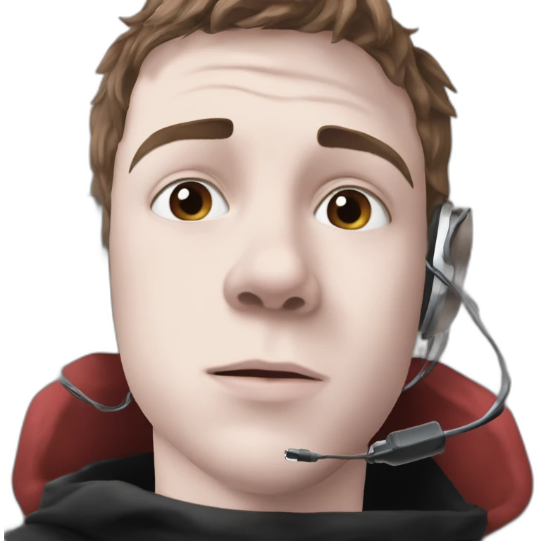 solo portrait with earphones emoji