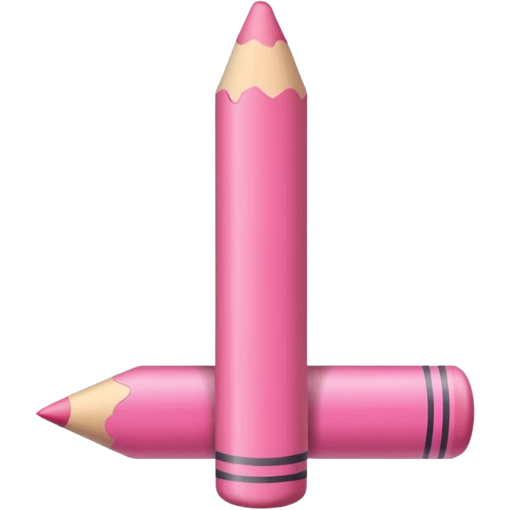 pink wax crayon emoji