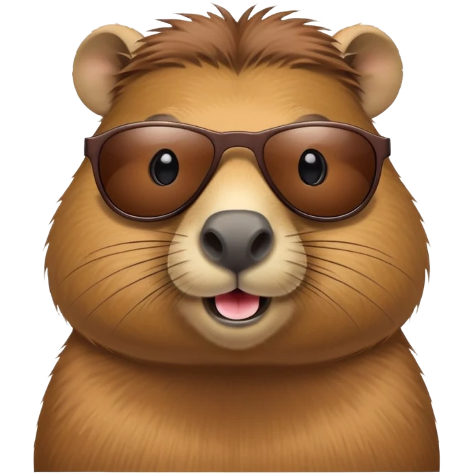 capybara with sunglasses emoji
