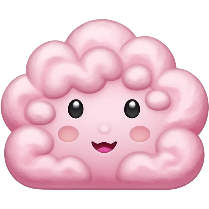 PINK CLOUD  WITH STAR EMOJI emoji