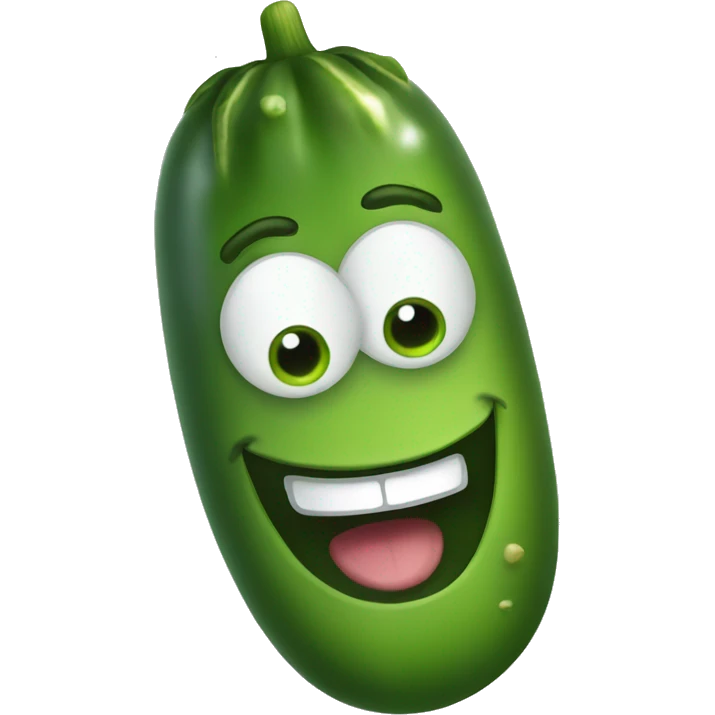Happy pickle  emoji