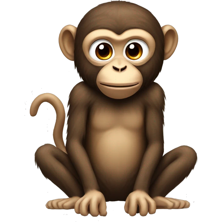 monkey with no legs and no tail emoji