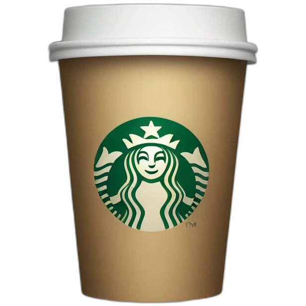 Starbucks cup emoji