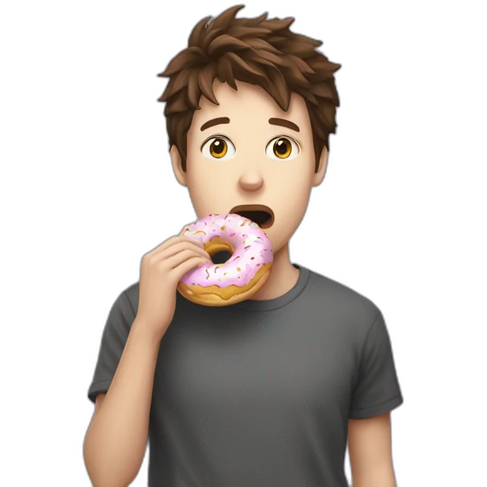 rubius eating donut emoji
