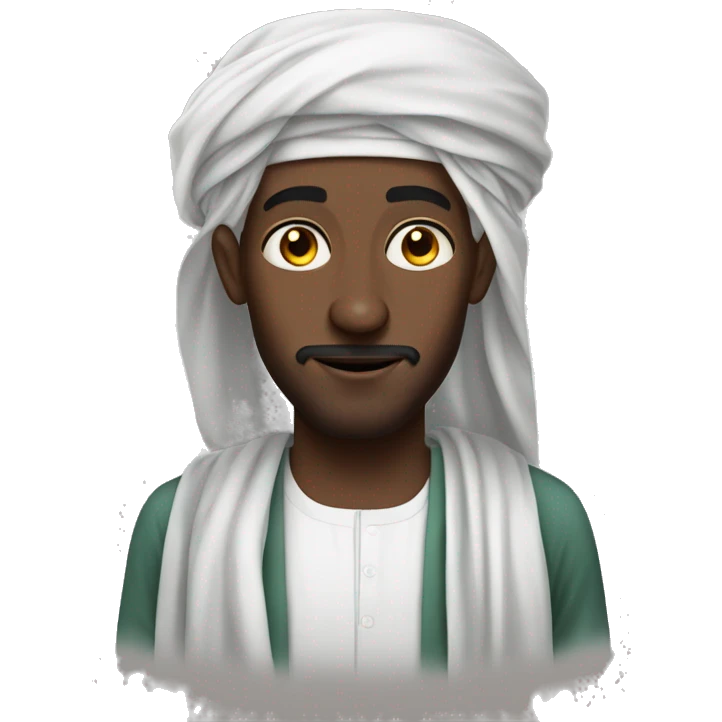 Sudanese man in jalabiya emoji