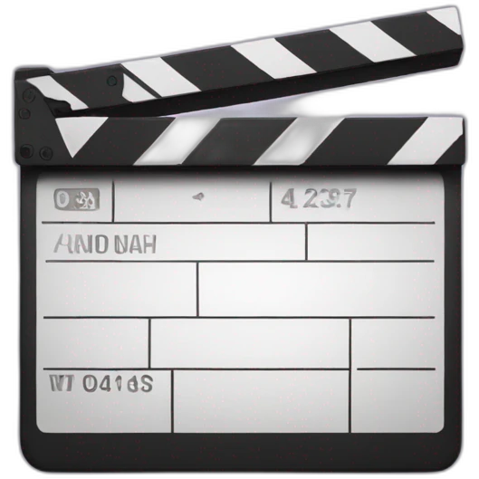 Movie clapper emoji