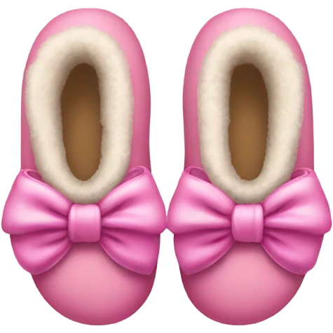 Pink Ugg bow slippers  emoji
