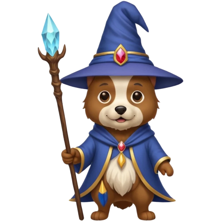 Dog wizard emoji