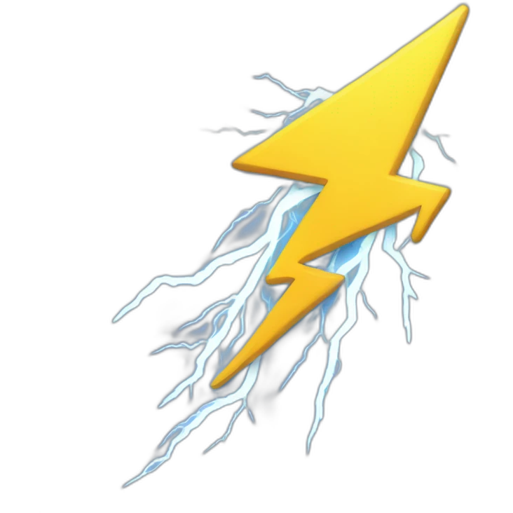 lightning emoji