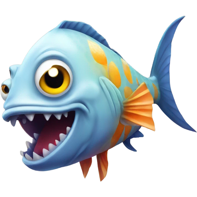 Evil fish emoji