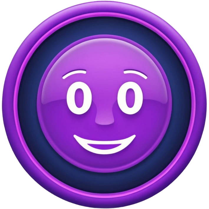 Neon sign 18+ in dark purple and dark blue tones emoji
