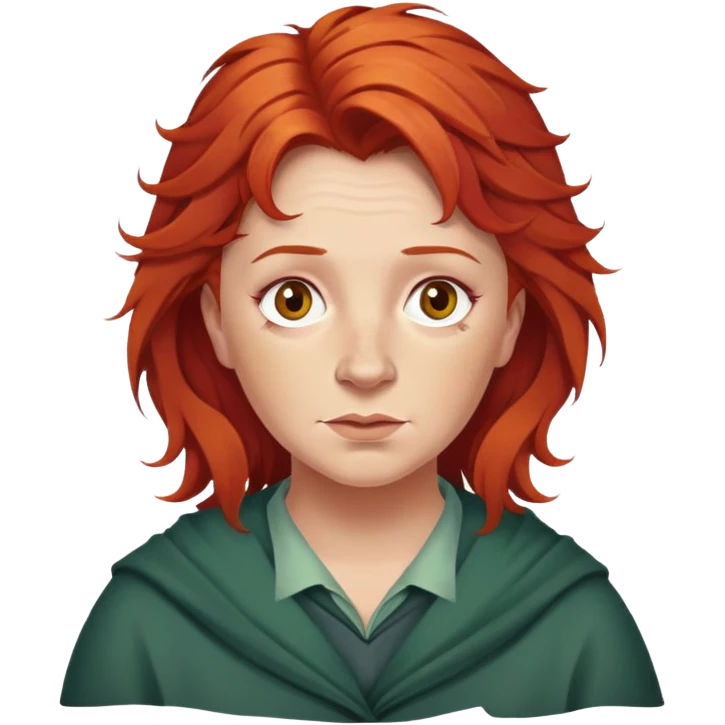 molly weasley, hair is a bit messy emoji