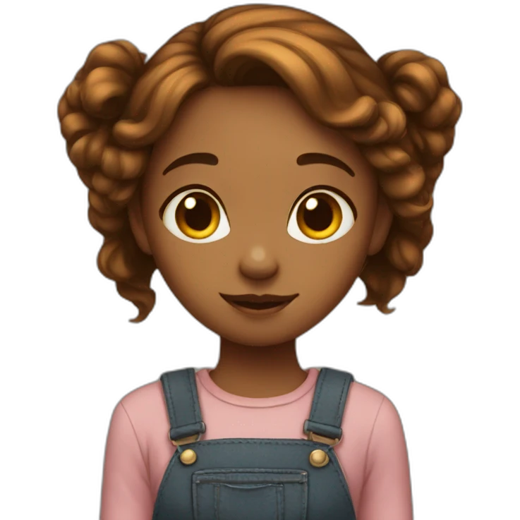 Girl brown hear  emoji