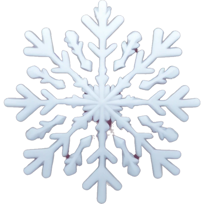 burgundy shimer snowflake emoji