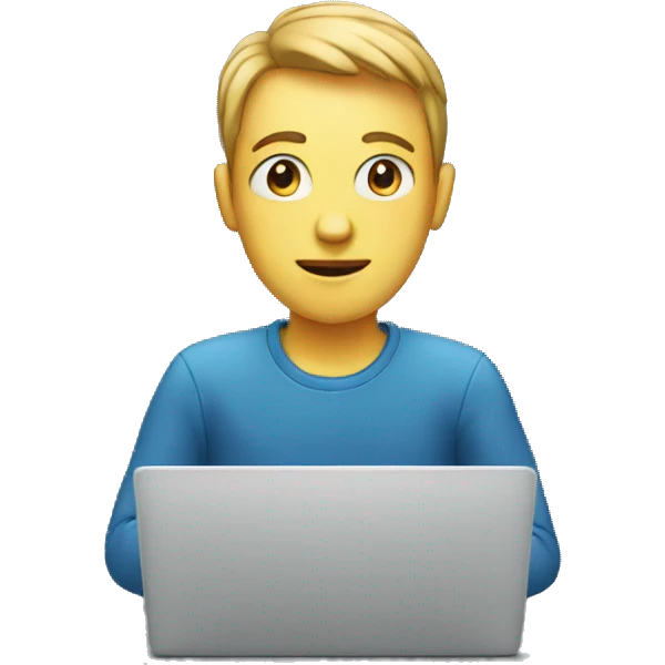 human on laptop emoji