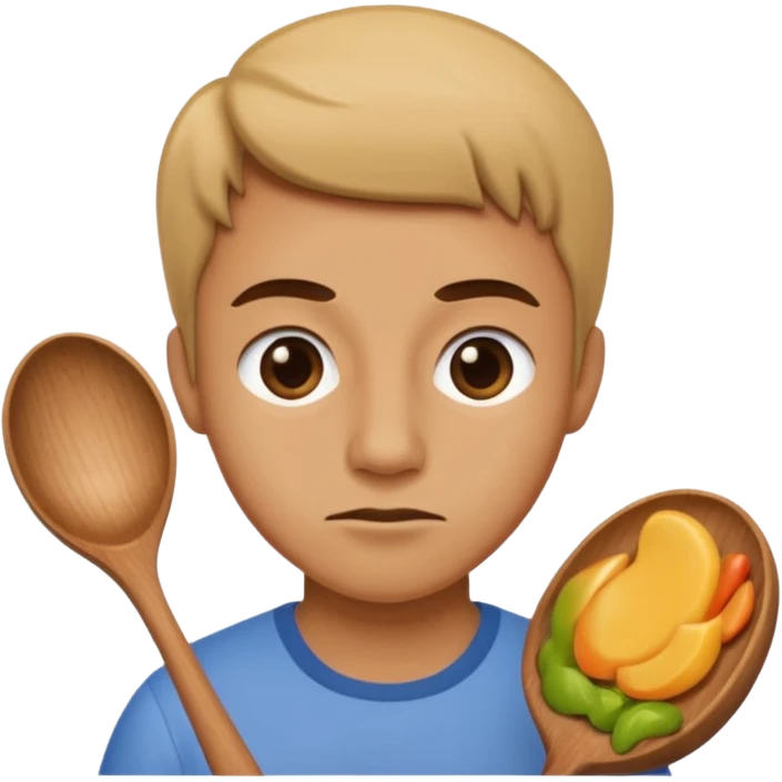 smacking a butt with a wooden spoon emoji