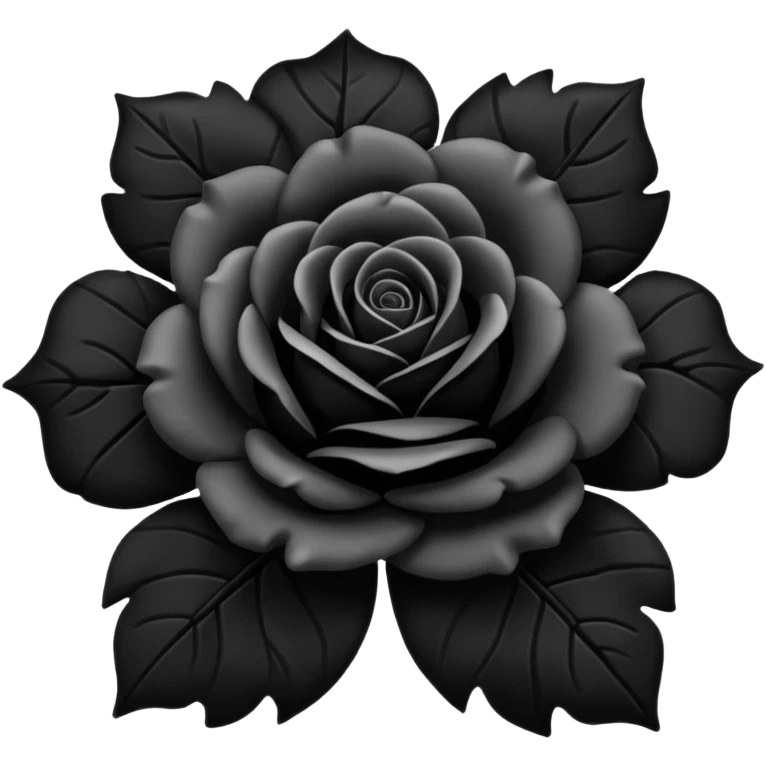 Black rose emoji