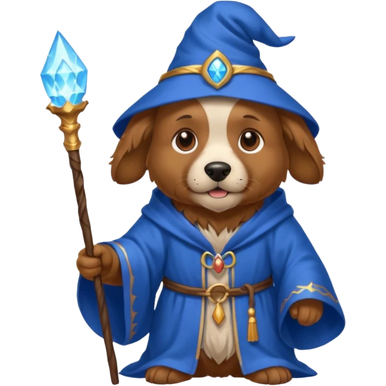 Dog wizard emoji