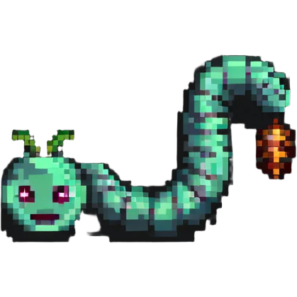 colorful worm emoji