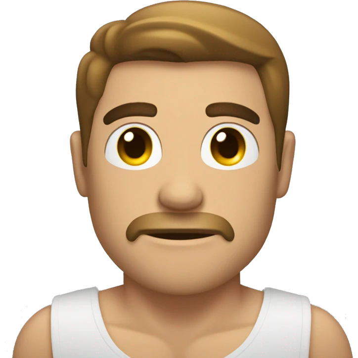 hombre musculoso con abdominales  emoji