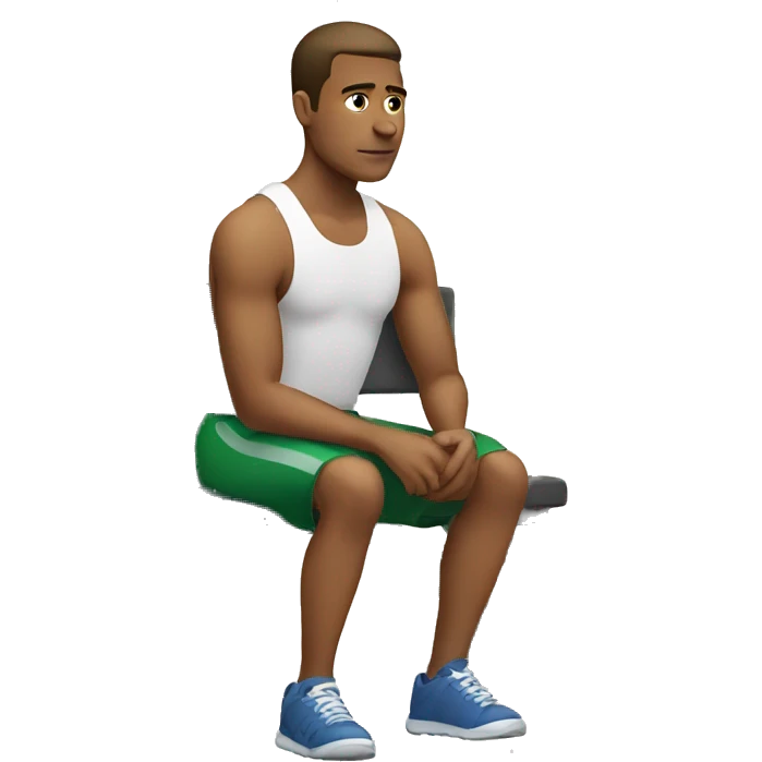 Guy benching  emoji