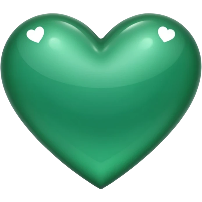 Emerald green heart emoji emoji