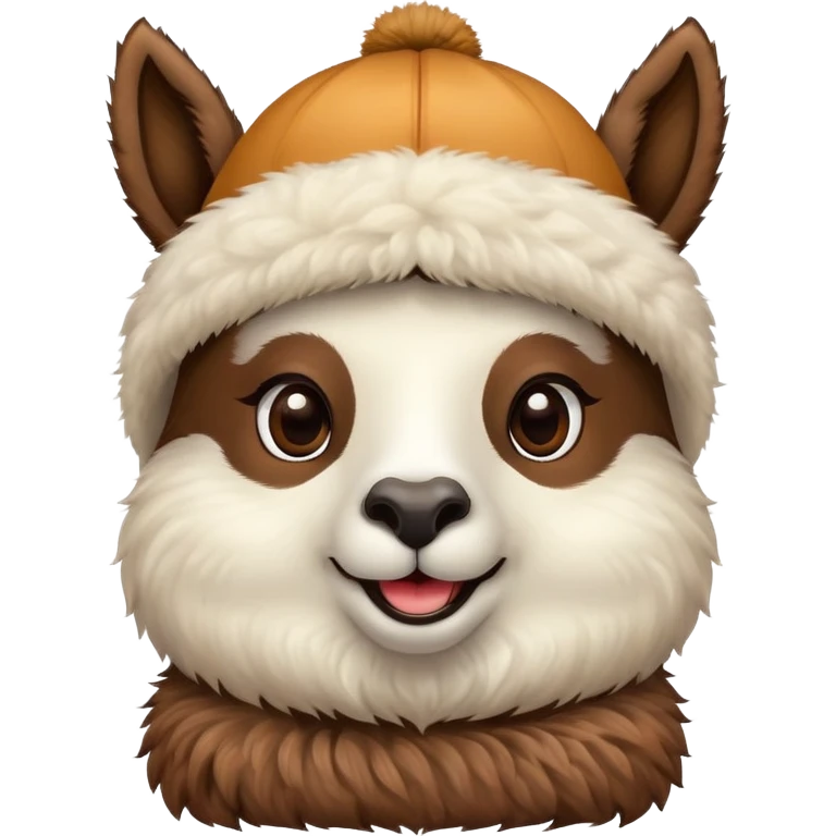 lama wearing an cap emoji