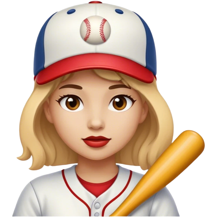 Baseball girl emoji