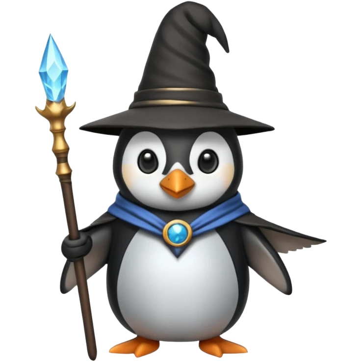 Penguin Wizard emoji