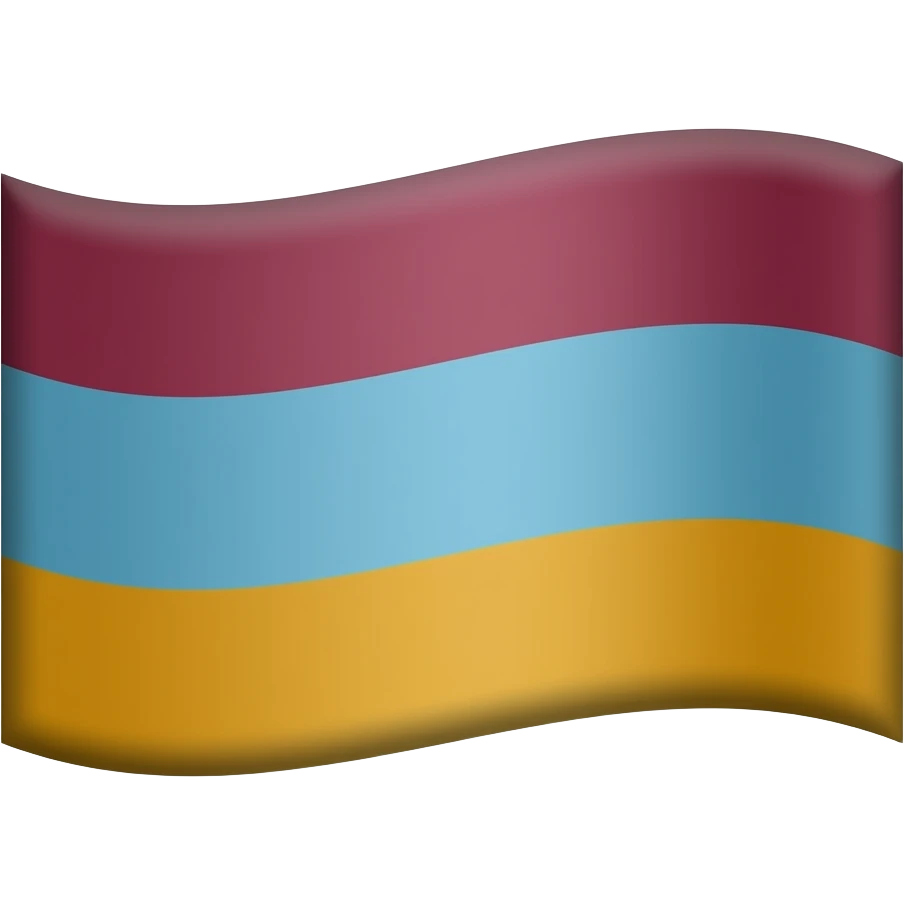 Create and emogi with DARK Maroon LIGHT Blue and Saffron colour's in flag emoji