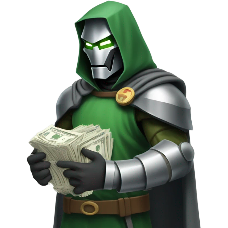Doctor doom offering money emoji