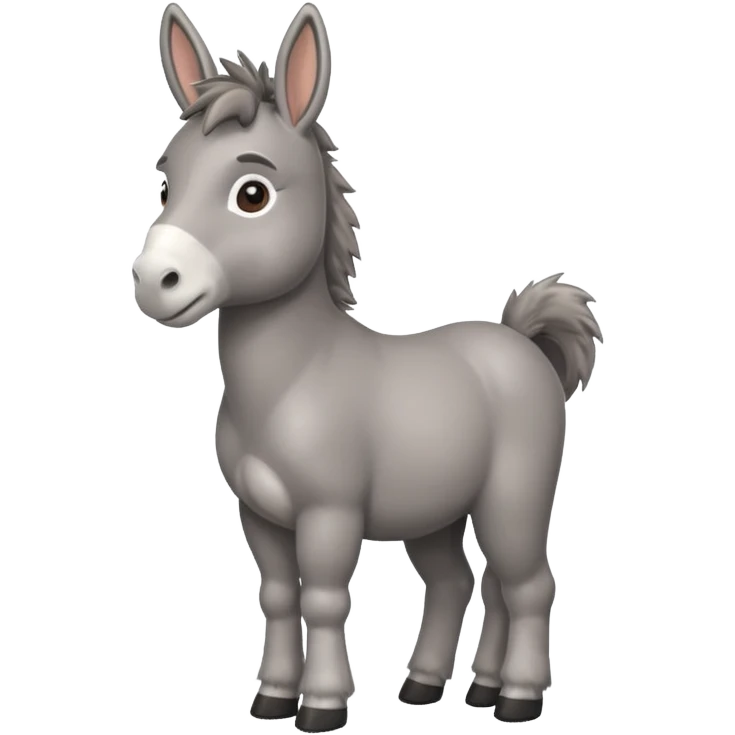 Cute donkey emoji