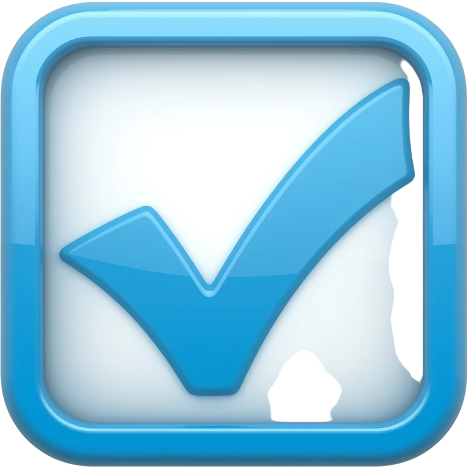 Resmi hesap tiki mavi emoji