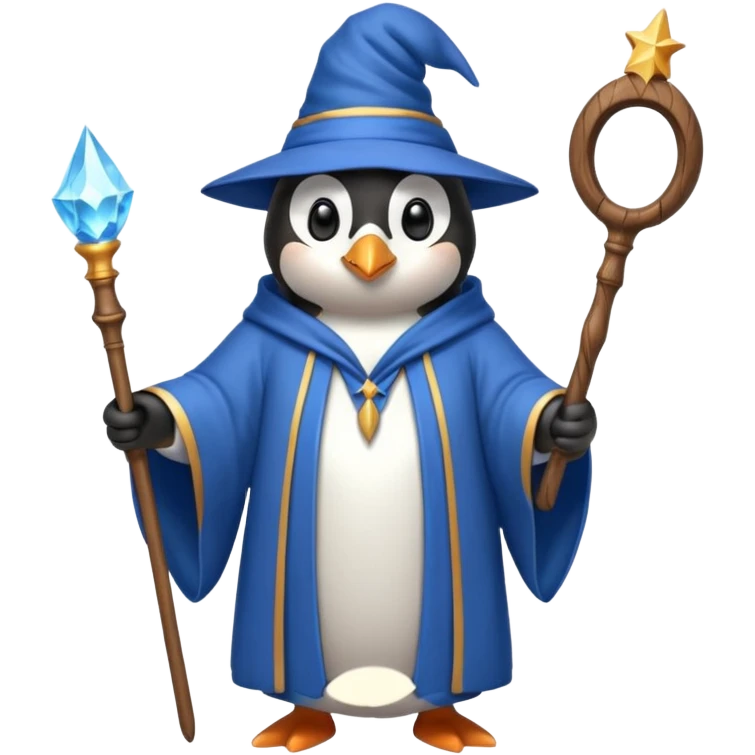 Penguin Wizard emoji